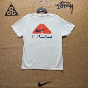 Rare Vintage NIKE ACG Swoosh Triangle Spell Out T Logo Size M